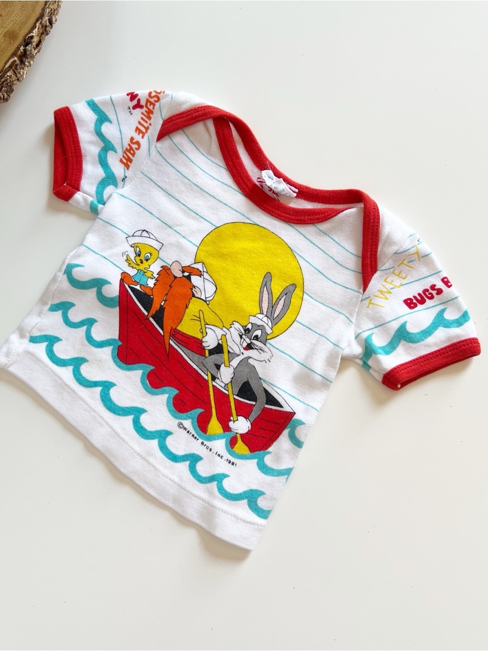 Vintage 1981 Warner Bros Looney Tunes Bugs Bunny Tweety Bird Shirt | 9 months
